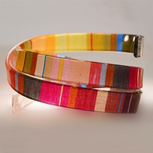 fabric & acrylic bangle