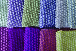 knitted and dyed textiles