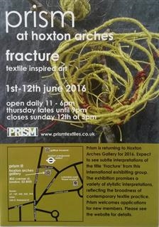 Amanda Hislop - Fracture- textile inspired art: Prism at Hoxton arches