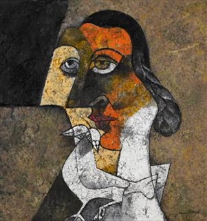 Jamil Naqsh - Homage to Picasso