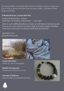 Joanna Brendon - CHRISTMAS ThREE - Open Studio