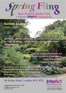 SPRING FLING - Open Studio and Open Garden for the benefit of InterAct Reading Service